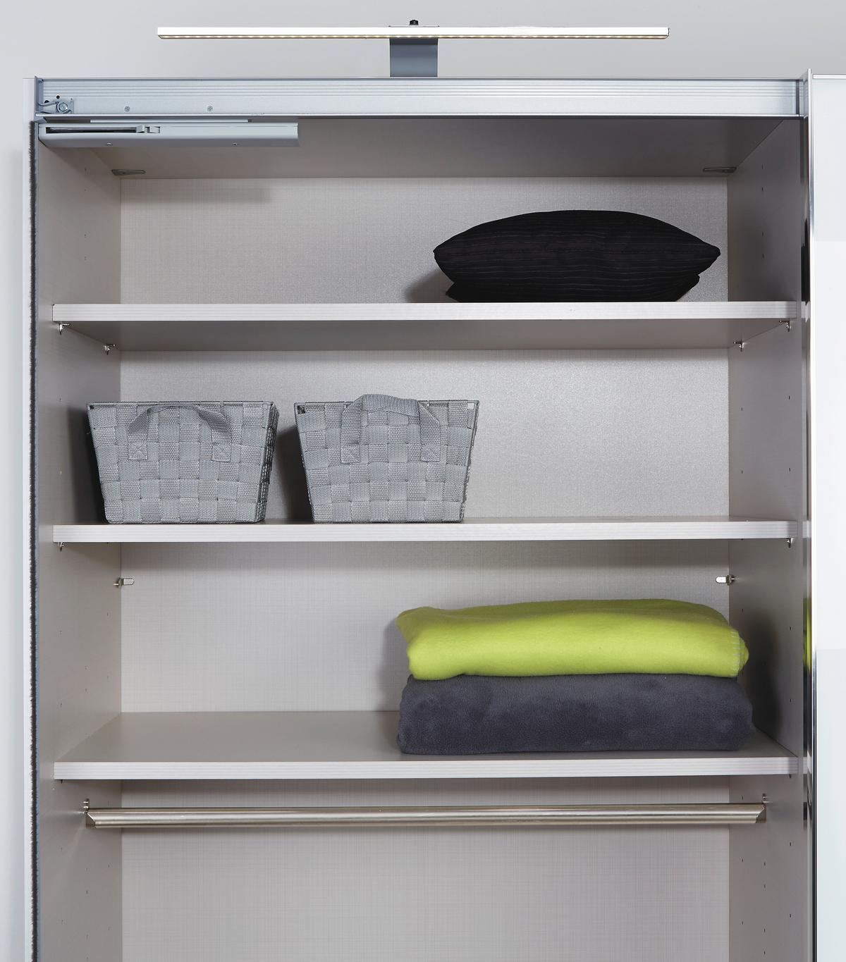 Einlegeböden 2er-set Schrank Sonate Rom 97x48 Cm - Grau, MODERN, Holzwerkstoff (97/2,2/48cm) - Luca Bessoni