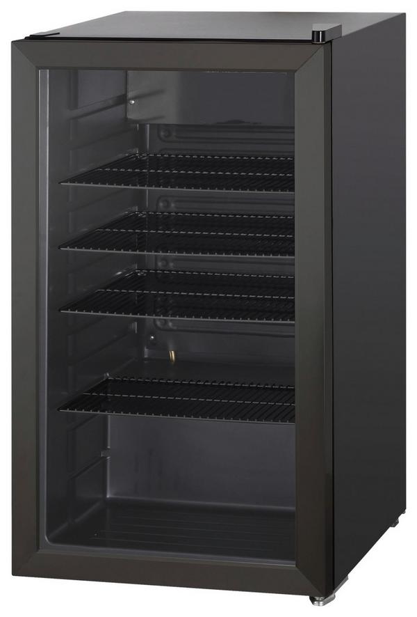 Kompakter Kühlschrank in Schwarz für Getränke