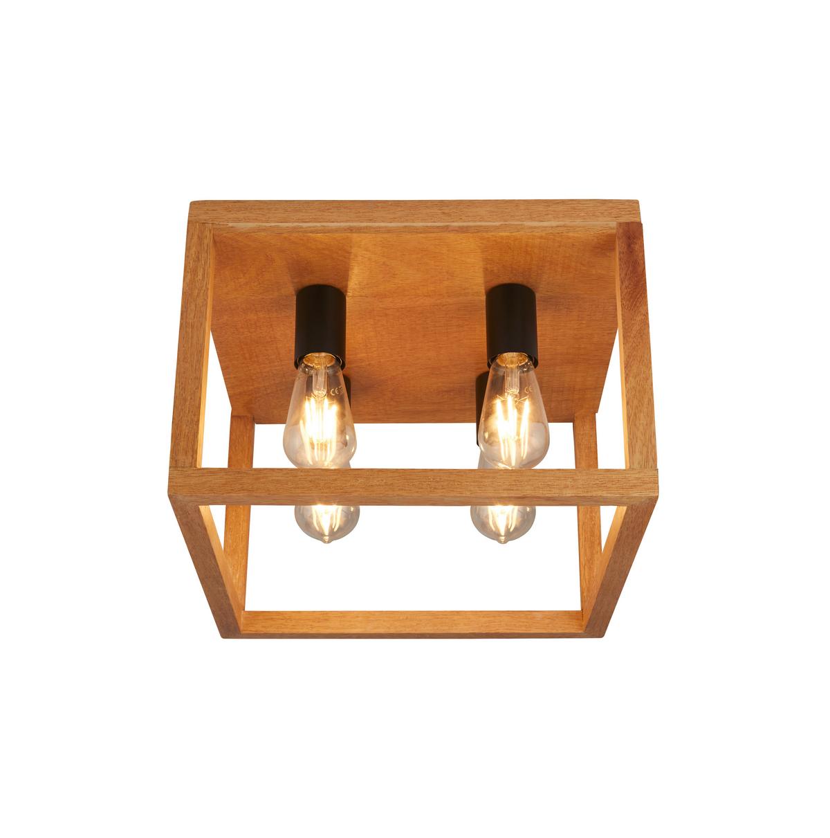 Deckenleuchte 54742-4na - Natur, Holz/Kunststoff (36/36/25cm)