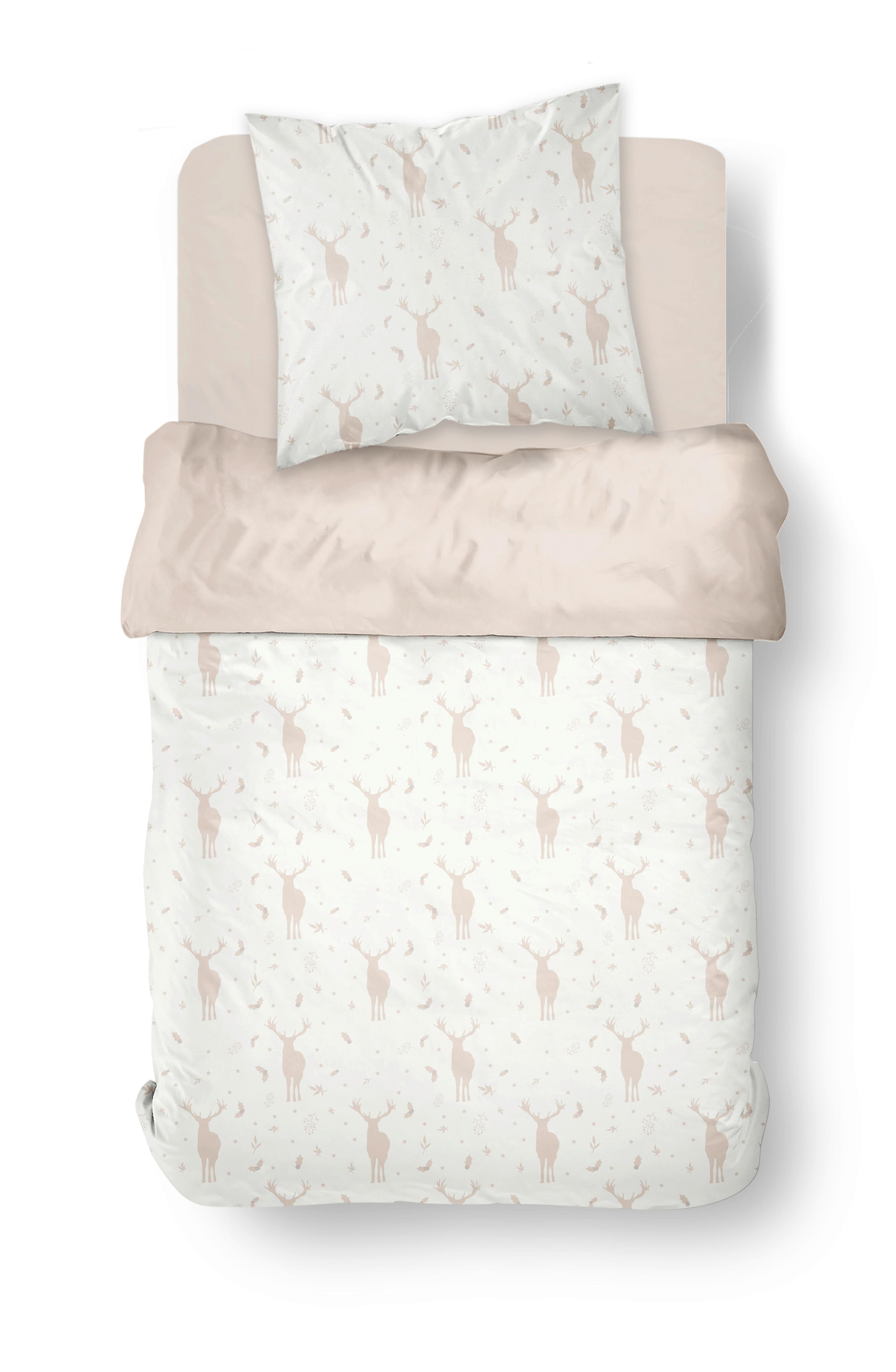 POSTEĽNÁ BIELIZEŇ DASHER - biela, textil (140/200cm)