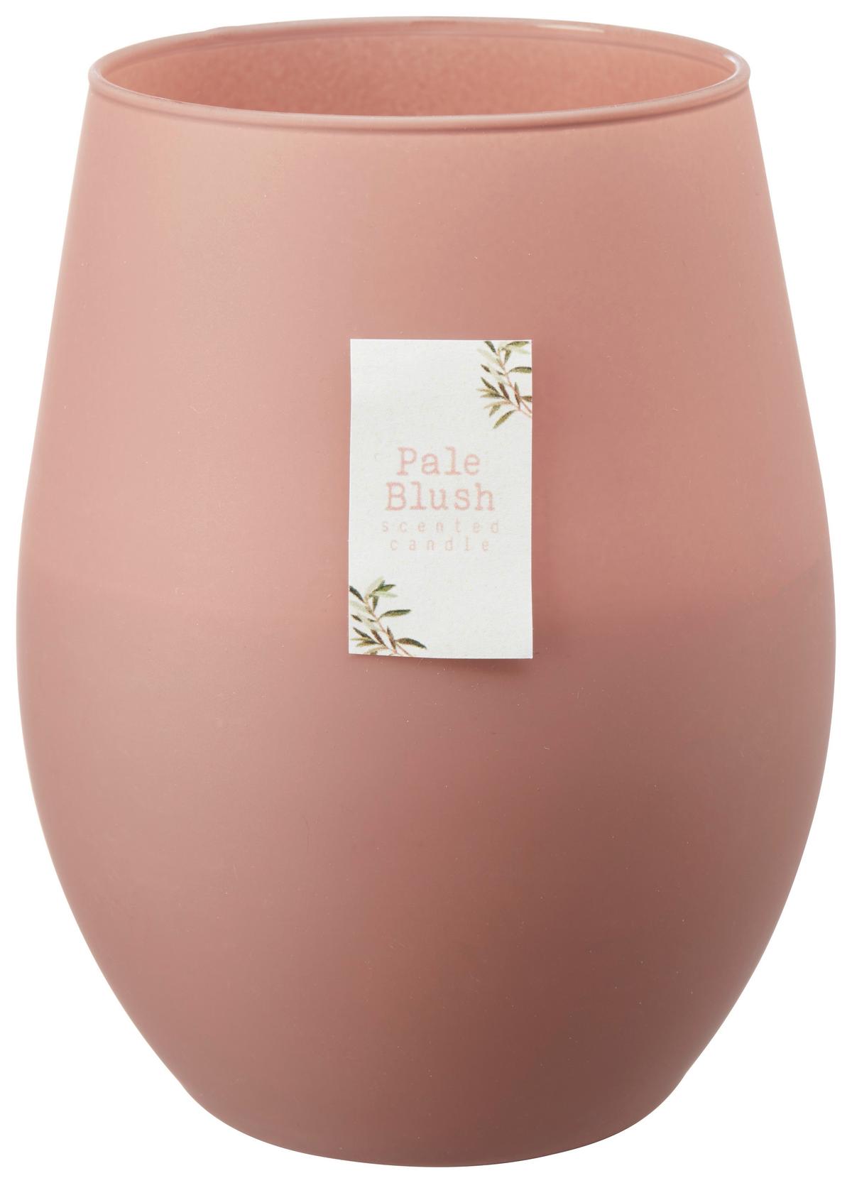 Svíčka ve skle Candela - šedá/ostružinová, sklo (7,6/12,5cm) - Modern Living