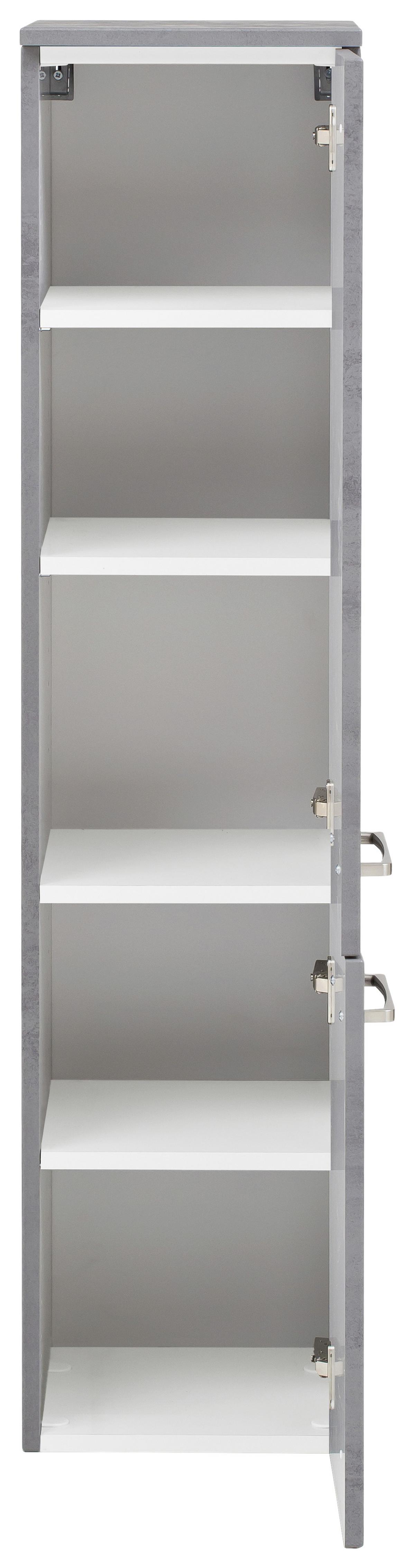 Midischrank Stockholm B: 30 cm Grau - Grau, KONVENTIONELL, Holzwerkstoff (30/130/35cm) - Held