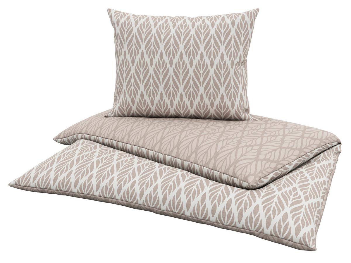 Bettwäsche Olina - Beige, KONVENTIONELL, Textil (140/200cm) - Ondega