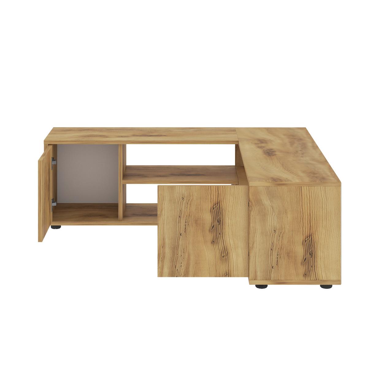 Lowboard Rosa Nussbaumfarben B: 125 Cm - Nussbaumfarben, Design, Holzwerkstoff (125/40/120cm) - Livetastic