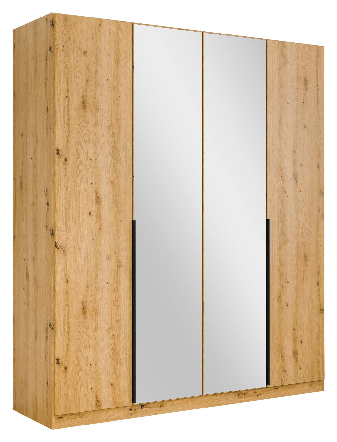 Drehtürenschrank Skyla Eiche Artisan B: 181 cm