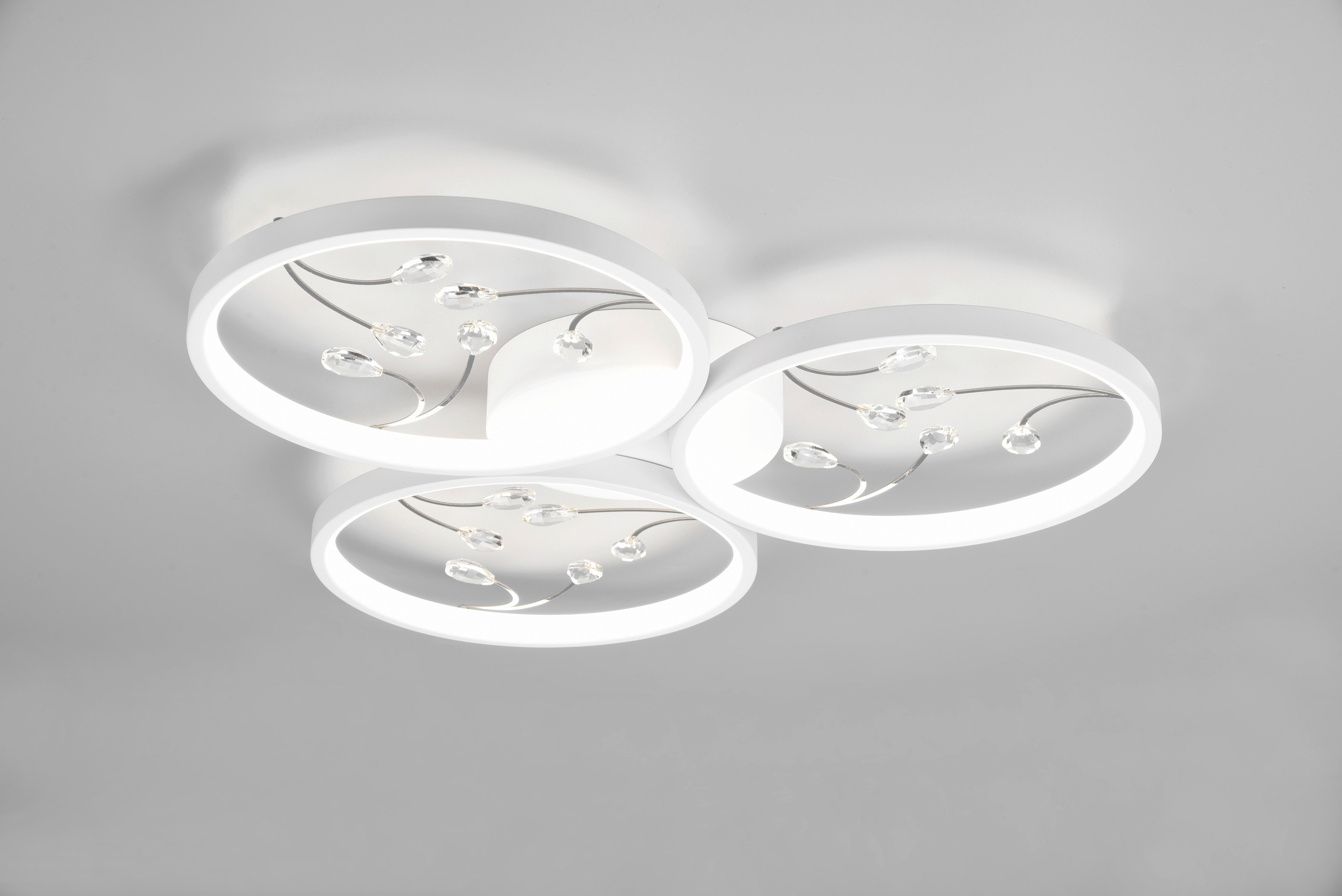 LED-Deckenleuchte Groovy Ø 62 cm, 3-Fach Schaltbar - Weiß, Design, Metall (62/6cm) - Trio Leuchten