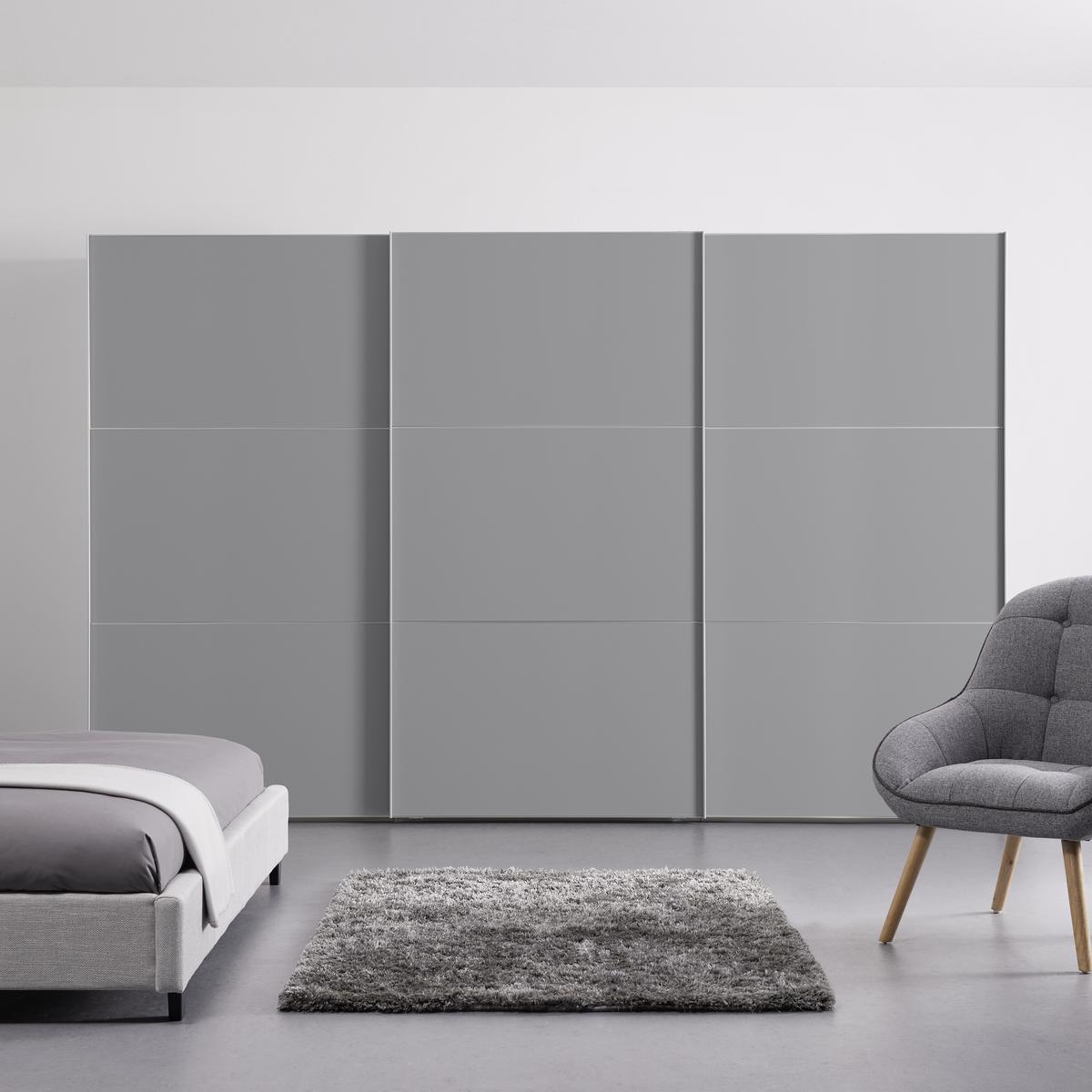 Tolóajtós Szekrény Includo 336/222 Cm - fehér/szürke, Modern, faalapú anyag (336/222/68cm)