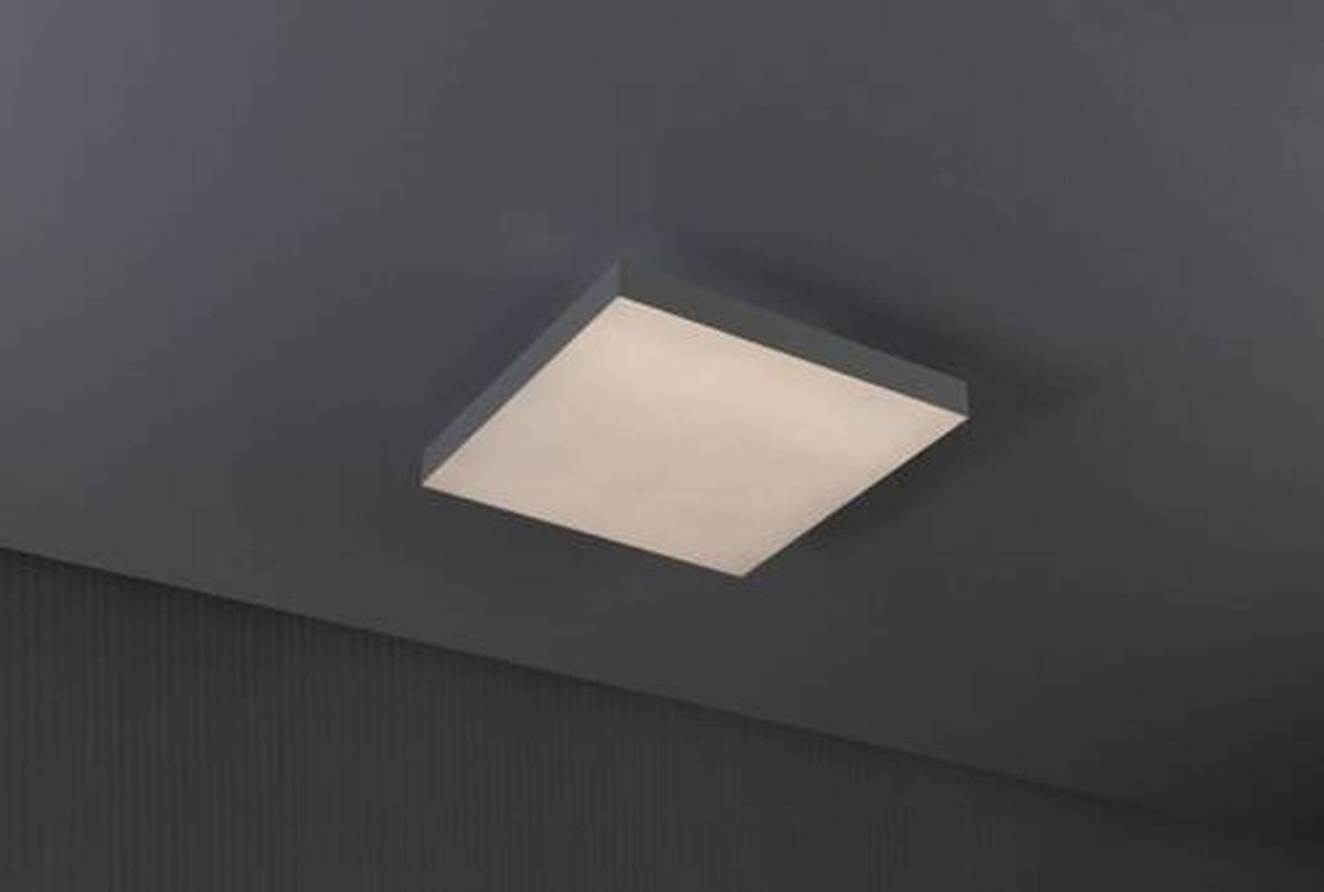 LED-Paneel L: 29,5 cm dimmbar - Weiß, Basics, Metall (29,5/29,5cm) - Paulmann