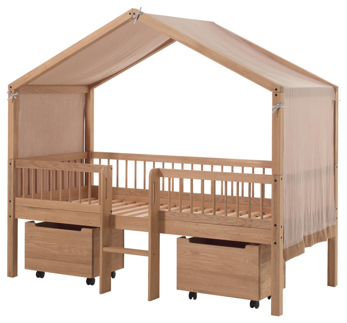 Hausbett Forrest Eichefarben 90x200cm - Eichefarben/Naturfarben, MODERN, Holz (90/200cm) - Vipack