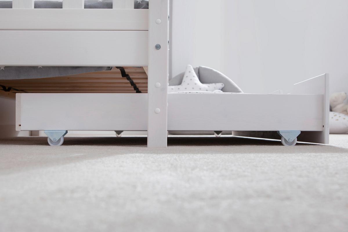 Hausbett Kay - Weiß, MODERN, Holz (80/160cm) - MID.YOU