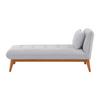 Relaxačná posteľ LIZA, svetlosivá - sivá, Modern, drevo/textil (166/85/78cm) - Bessagi Home