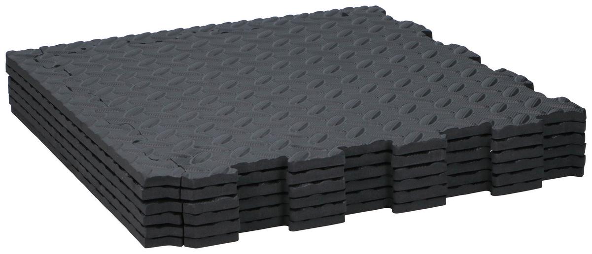 Bodenplatte Kinzo 40x40 cm - Schwarz, Basics, Kunststoff (40/1/40cm)