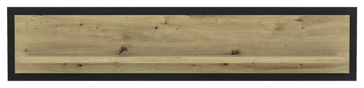 Wandboard Trondheim B: 140 cm Artisan Eiche Dekor - Eichefarben/Schwarz, Basics, Holzwerkstoff/Kunststoff (140/29,6/23,4cm) - Livetastic