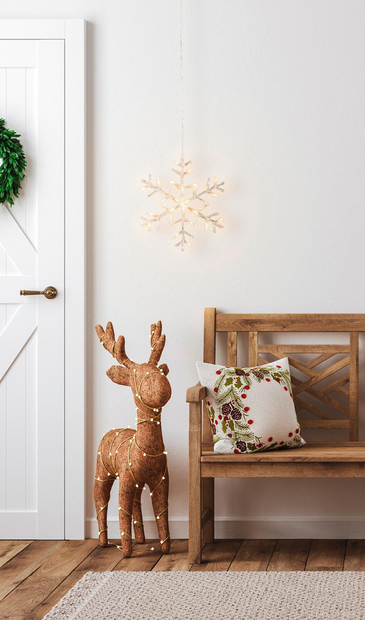 LED–Dekoleuchte Weiß D: 40 cm - Weiß, Basics, Kunststoff/Metall (40/2,8/40cm) - Eglo