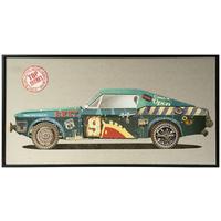 Bild Rennwagen Grün, B: 42 Cm - Grün, LIFESTYLE, Holz/Textil (42/82/2,5cm) - Kayoom