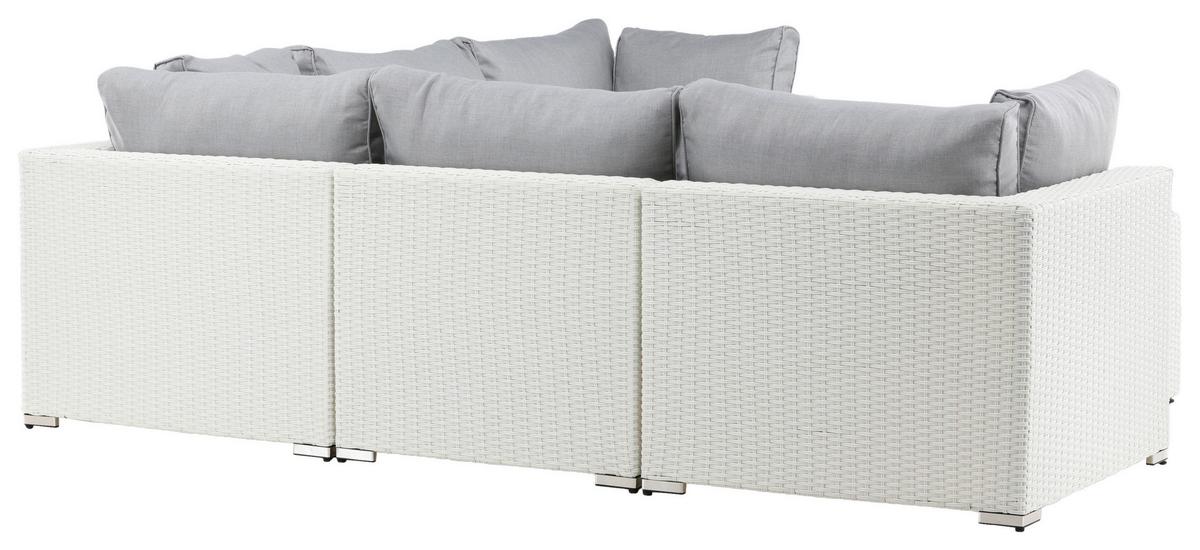 Loungegarnitur Amazon - Hellgrau, KONVENTIONELL, Kunststoff (87/249cm) - Gardenson