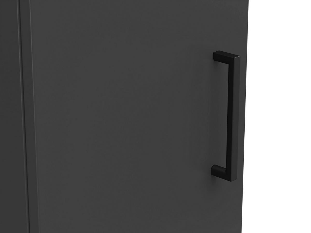 Skriňa Cabinet š: 30 cm - čierna/grafitová, Modern, kompozitné drevo/plast (30/195/40cm)