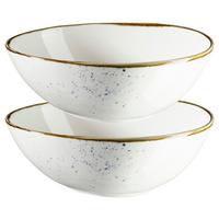 Schüssel Pintar Blau/Beige, 2-teilig - Blau/Beige, Trend, Keramik (22/8/19cm) - Mäser