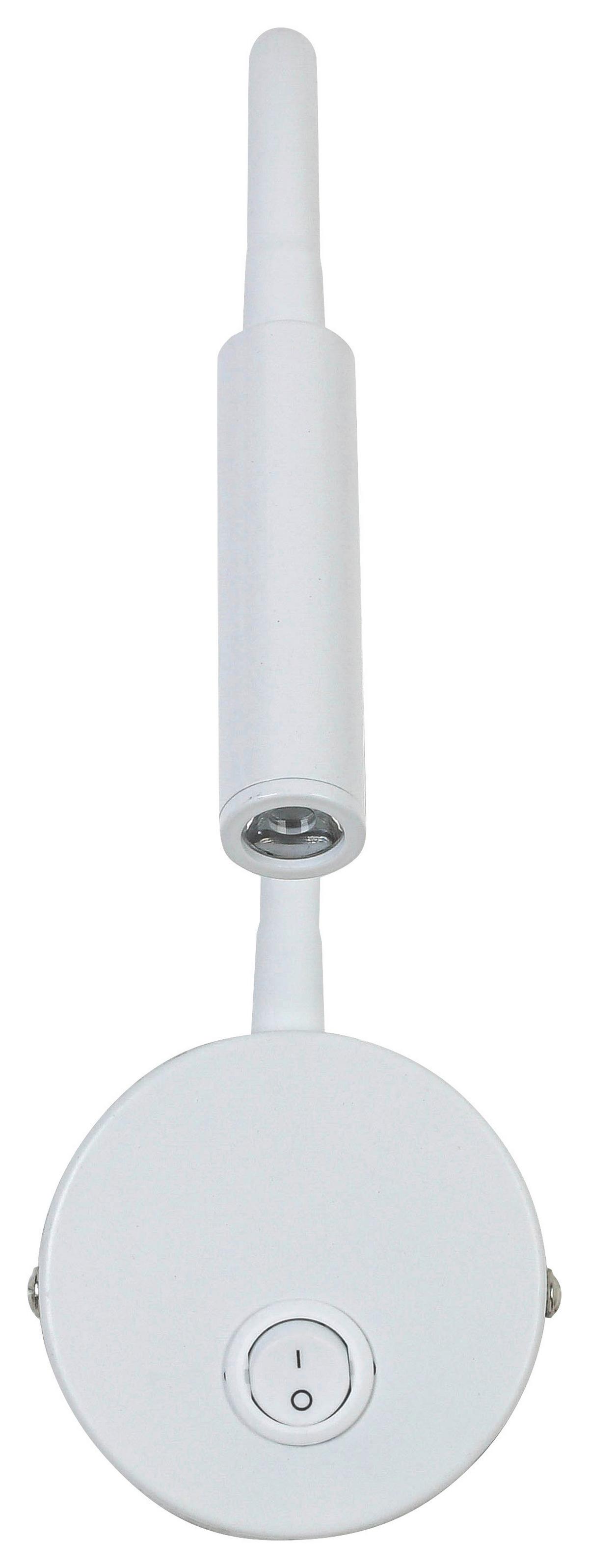 NÁSTENNÉ LED SVIETIDLO HUOIM - biela, Konventionell, kov/plast (3/8/46cm) - Mömax