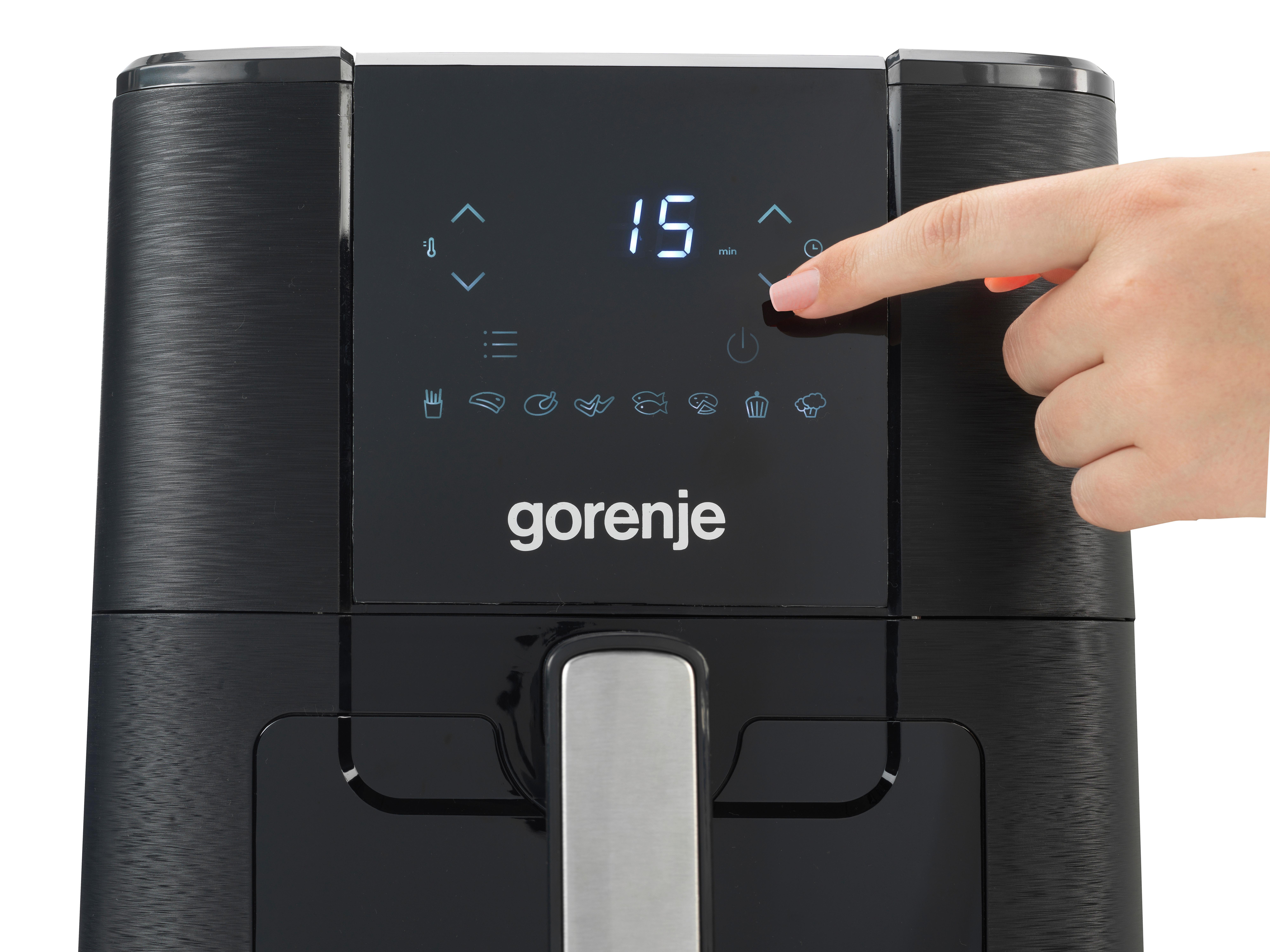 Heißluftfritteuse Af1350dwb - Schwarz, Basics, Kunststoff (28/35,3/32,1cm) - Gorenje