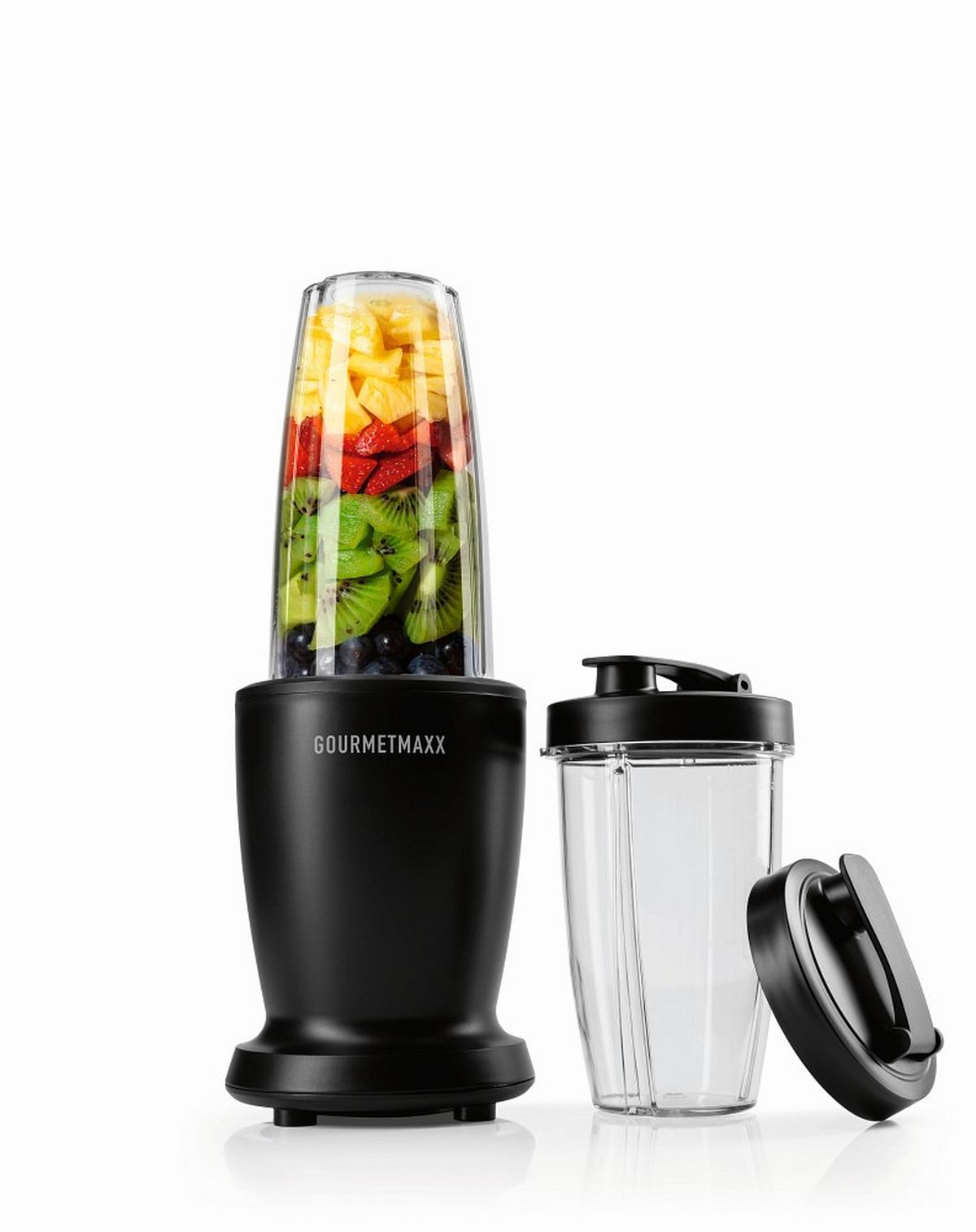 Smoothie Maker 16821 - Transparent/Schwarz, Basics, Kunststoff/Metall (11,5/11,5/31,8cm)
