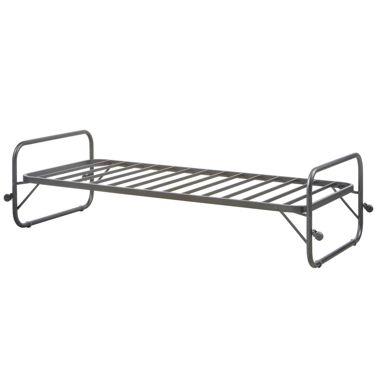 KLAPPBETT Lucy Schwarz 90x200cm - Schwarz, Basics, Metall (90/200cm) - MID.YOU
