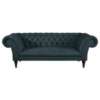 3-Sitzer-Sofa Preston Dunkelgrau B: 232 cm - Dunkelgrau/Braun, Design, Textil (232/79/97cm) - Livetastic