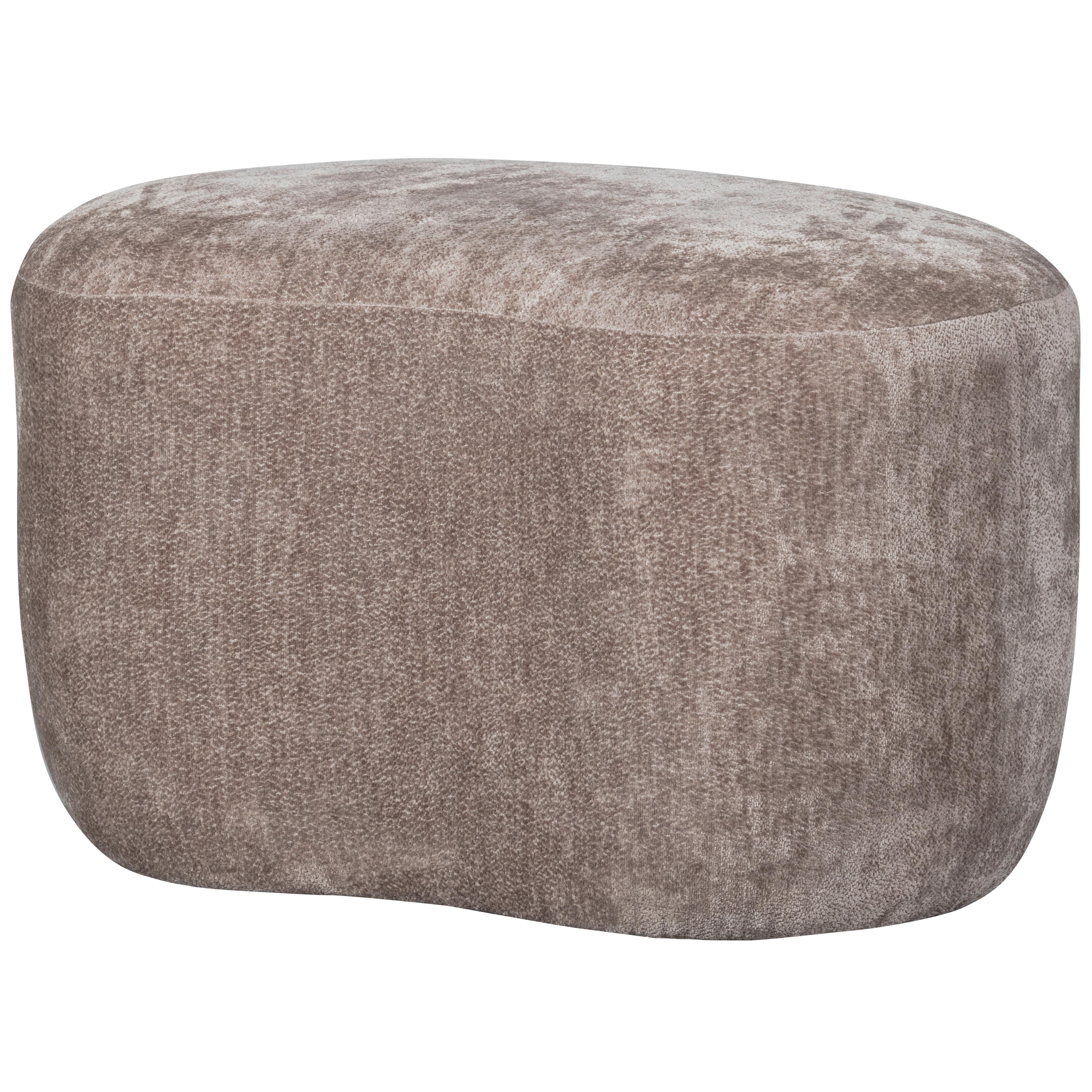 Hocker Popular Taupe B: 73cm - Taupe, Design, Textil (73/43/51cm) - Livetastic