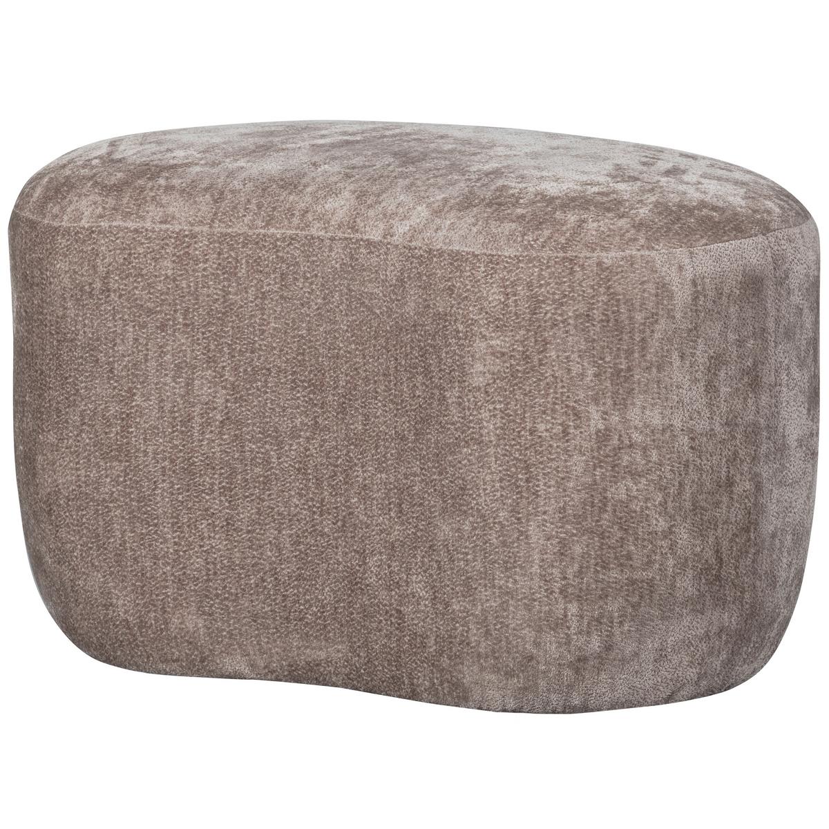 Hocker Popular Taupe B: 73cm - Taupe, Design, Textil (73/43/51cm) - Livetastic