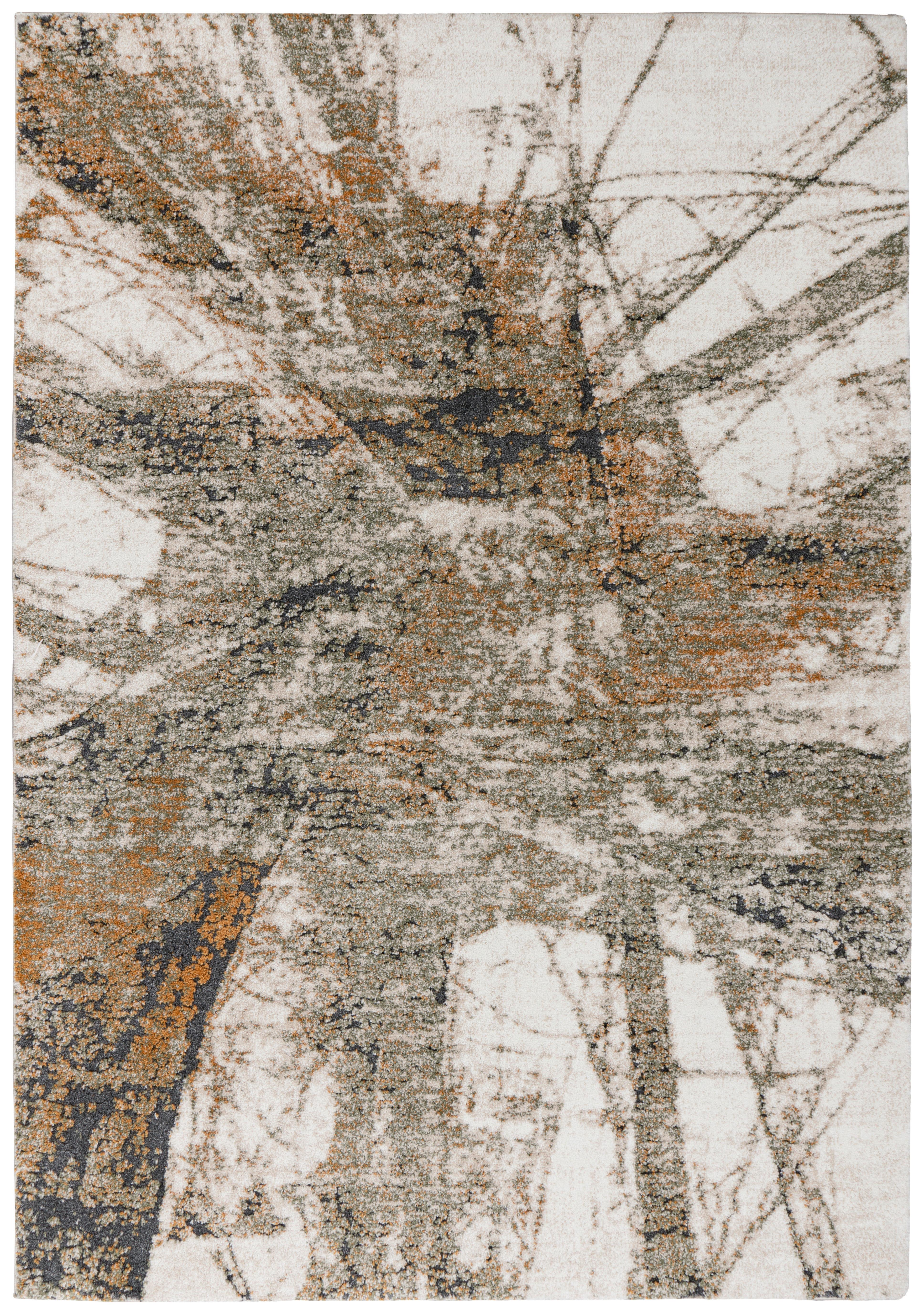 Webteppich My Bologna - Dunkelgrau/Creme, LIFESTYLE, Textil (120/170cm) - Obsession