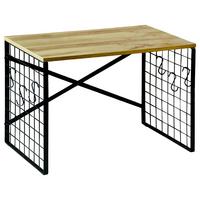 Küchenregal Schwarz, Eiche Dekor L: 52 Cm - Eichefarben/Schwarz, Basics, Holzwerkstoff/Metall (52/32,5/36.5cm) - Kesper