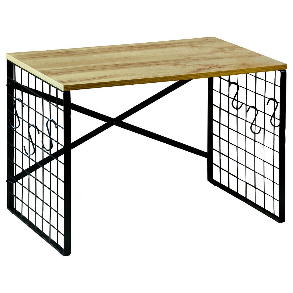 Küchenregal Schwarz, Eiche Dekor L: 52 cm