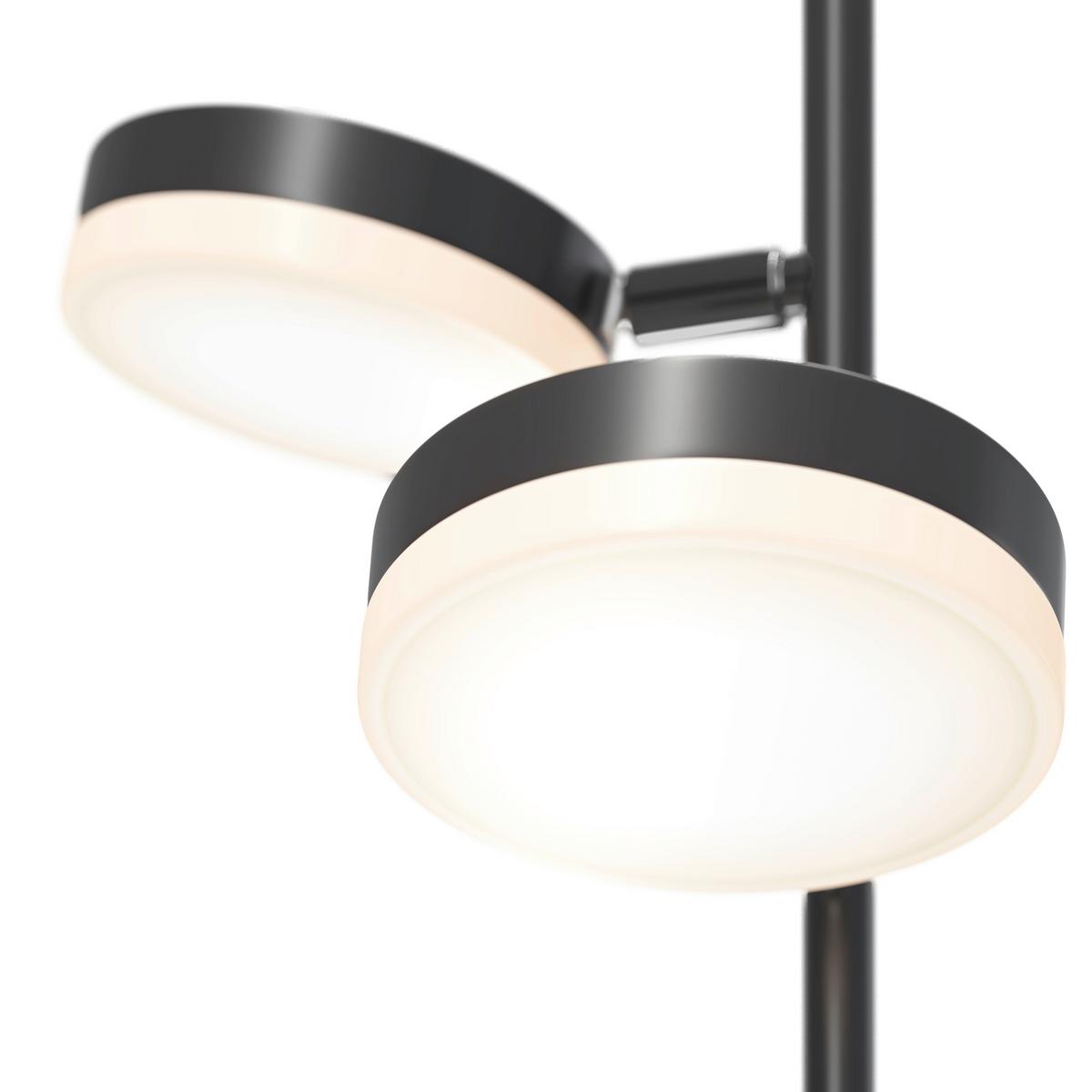 Stehleuchte Fad - Schwarz, Trend, Kunststoff/Metall (25/145cm) - MAYTONI