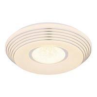 Led-deckenleuchte 41293-24 - Klar/Chromfarben, Design, Kunststoff/Metall (39/8,3cm) - Globo