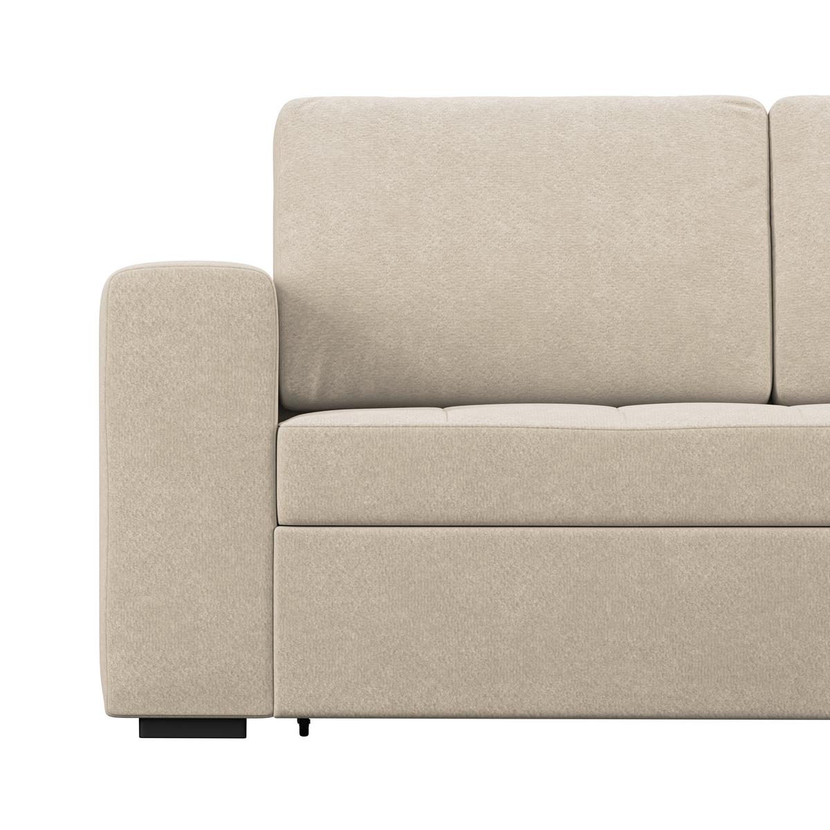 Ecksofa Jan Sandfarben S: 247x155 Cm - Sandfarben, Trend, Textil (247/155cm)