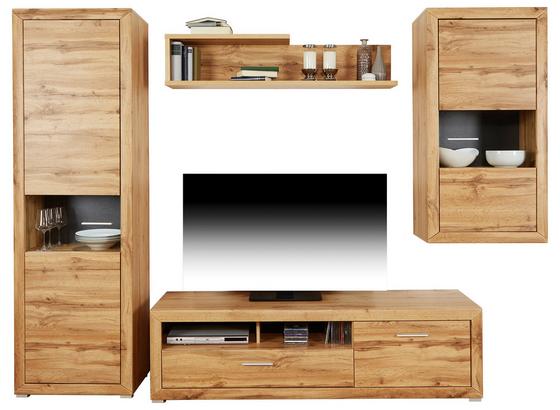 Wohnkombination Tizio 5 - Eichefarben/Alufarben, MODERN, Holzwerkstoff (266/206/50cm) Wohnkombination Tizio 5 - Eichefarben/Alufarben, MODERN, Holzwerkstoff (266/206/50cm)