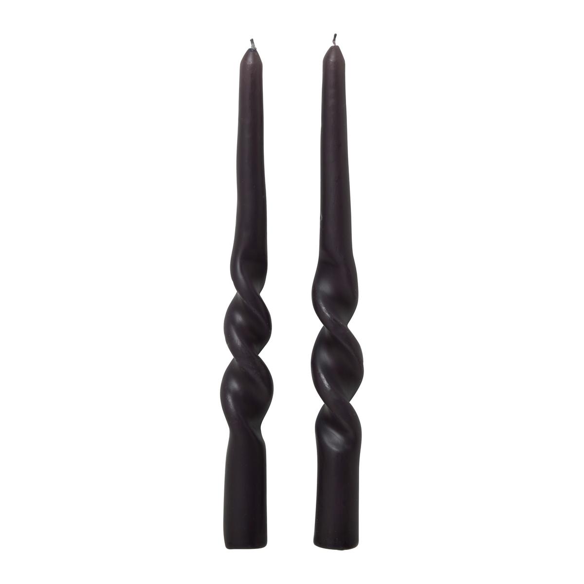 DLOUHÁ SVÍČKA CARINA - antracitová, Moderní, přírodní materiály (2,5/23cm) - Modern Living