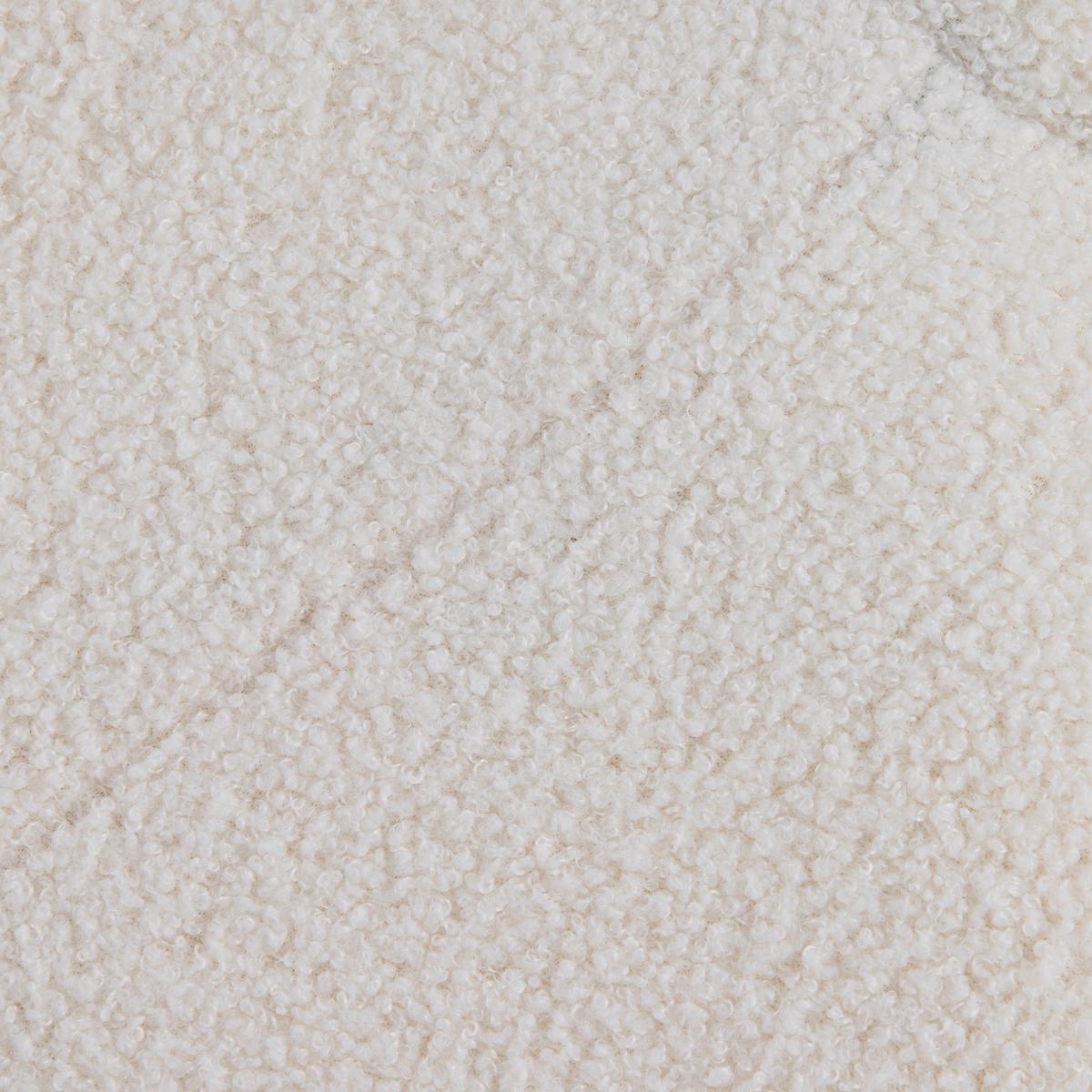 Pohovka KITTI, bílá tkanina TEDDY - bílá, Romantický / Rustikální, dřevo/textil (121/42/78cm) - Premium Living