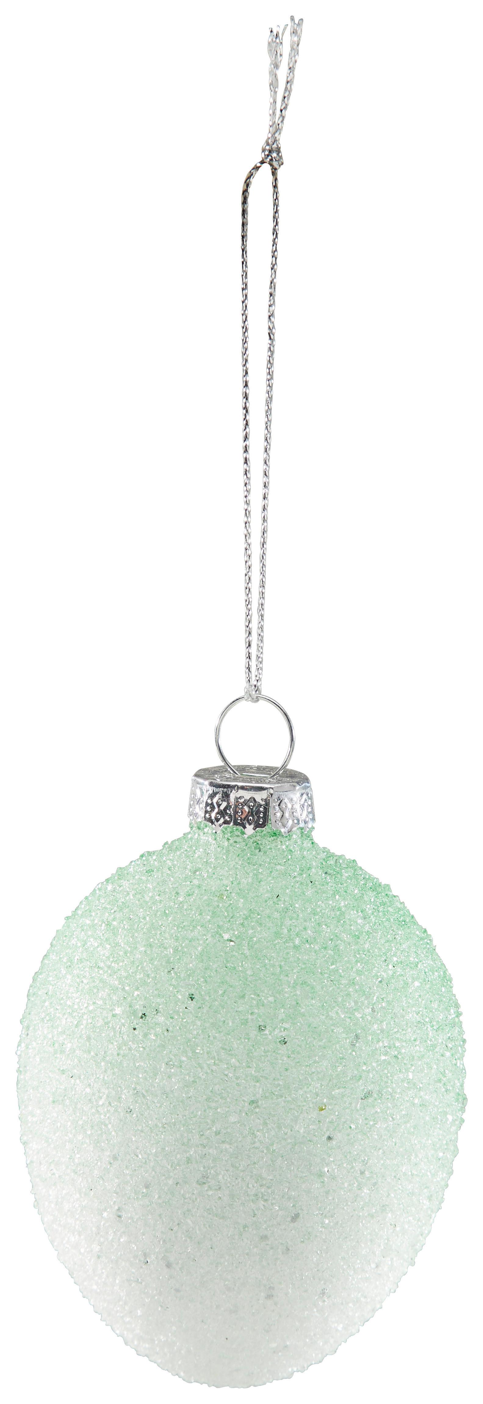 Dekofigur Ei H: 8 cm Glas / Eisen - Pink/Grün, Basics, Glas/Metall (6/8cm) - Luca Bessoni