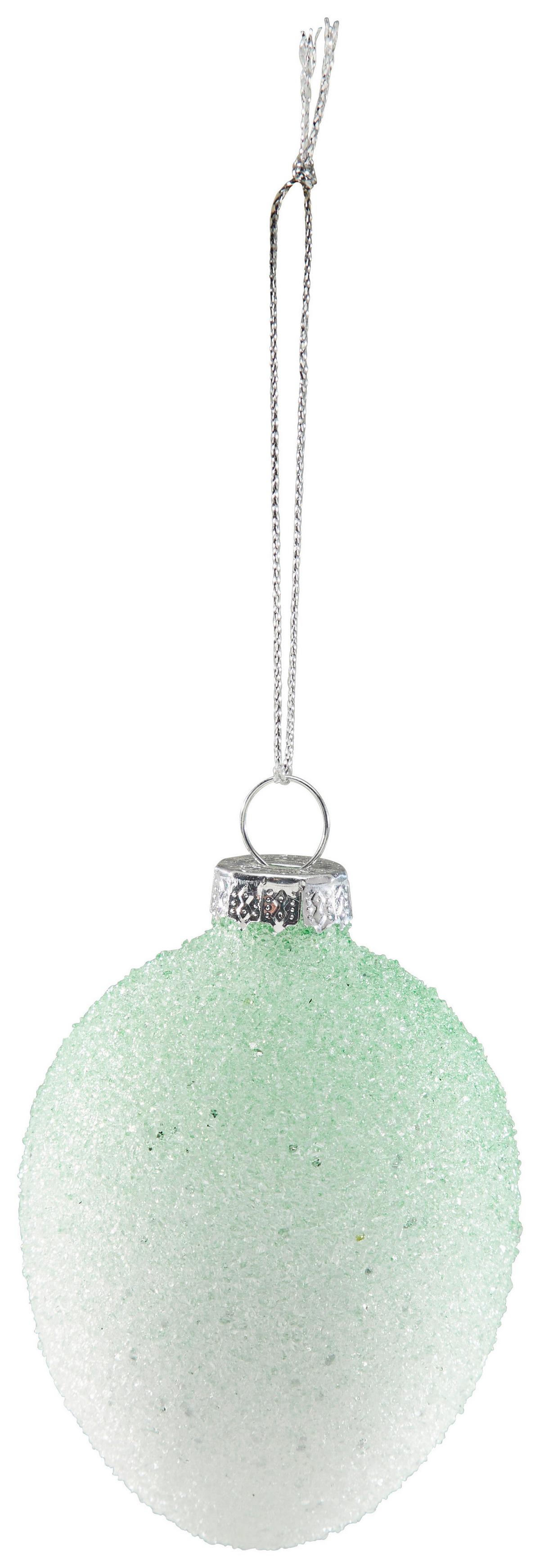 Dekofigur Ei H: 8 cm Glas / Eisen - Pink/Grün, Basics, Glas/Metall (6/8cm) - Luca Bessoni