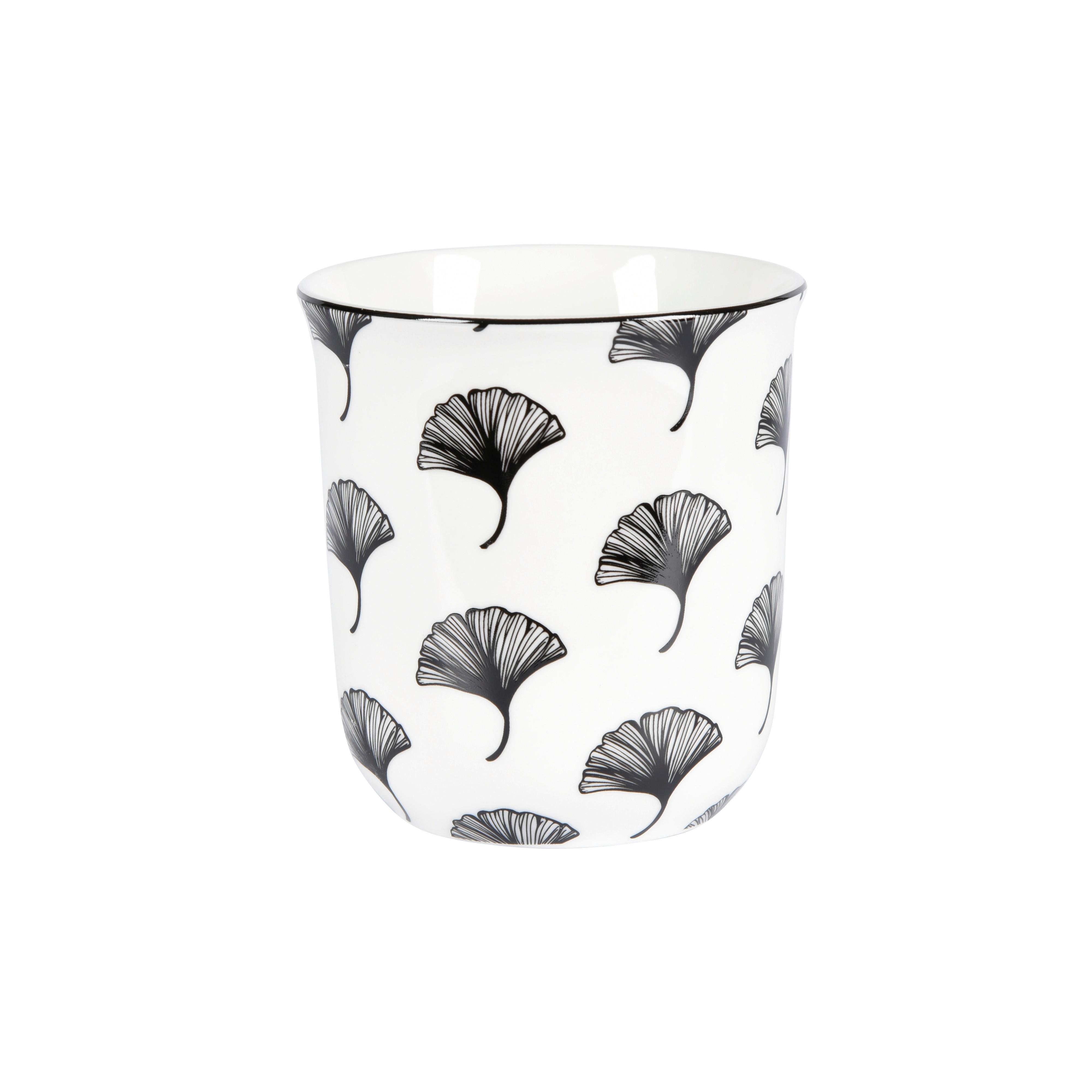 Hrnek na kávu Shiva, 240ml - bílá/černá, Lifestyle, keramika (8,4/9,2cm) - Mömax