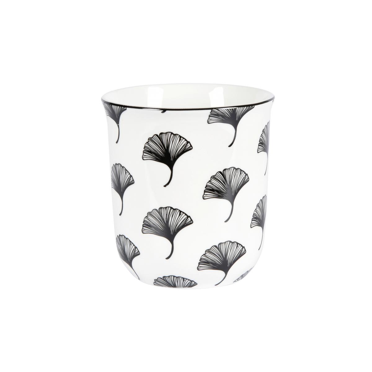 Hrnek na kávu Shiva, 240ml - bílá/černá, Lifestyle, keramika (8,4/9,2cm) - Mömax