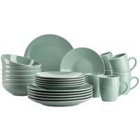 Kombiservice Elissa 6 Personen Geschirr Set - Grün, Basics, Keramik (46,5/33/32cm) - Mäser