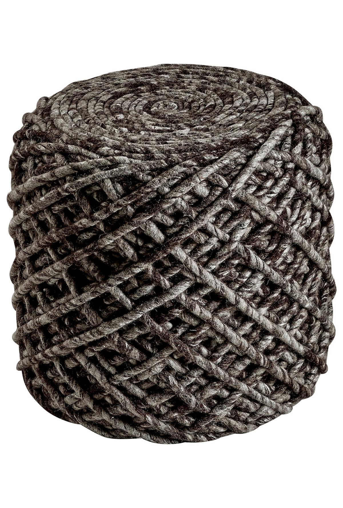Pouf Pouf Royal - Cappuccino, Trend, Textil (40/40cm) - Obsession