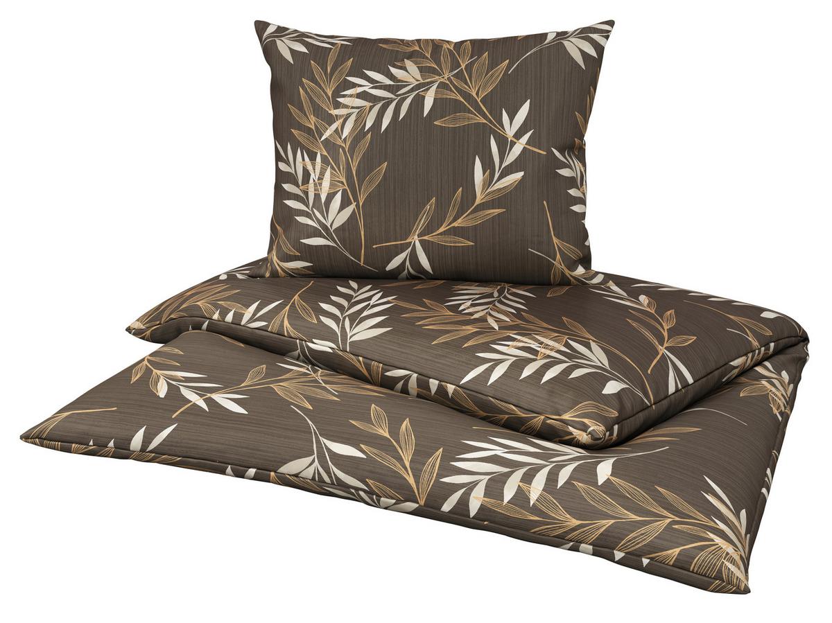 Bettwäsche 140x200 Cm Ida Baumwolle Braun - Braun, ROMANTIK / LANDHAUS, Textil (140/200cm) - James Wood