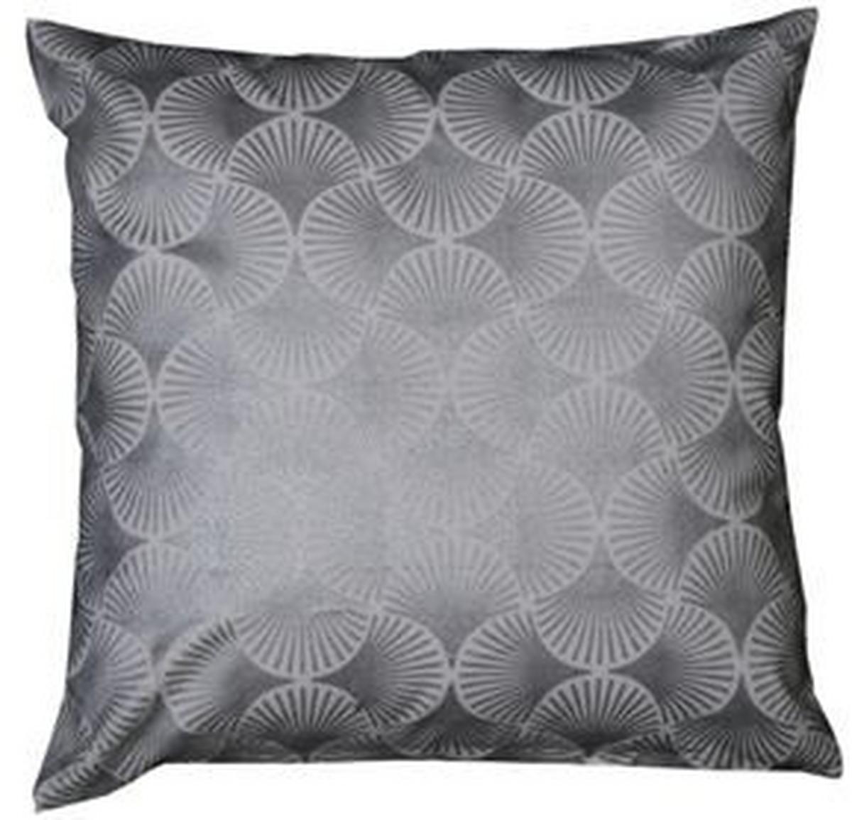 DEKORAČNÝ VANKÚŠ SHINY GINGKO -EXT- - strieborná, Romantik / Landhaus, textil (45/45cm) - Mömax