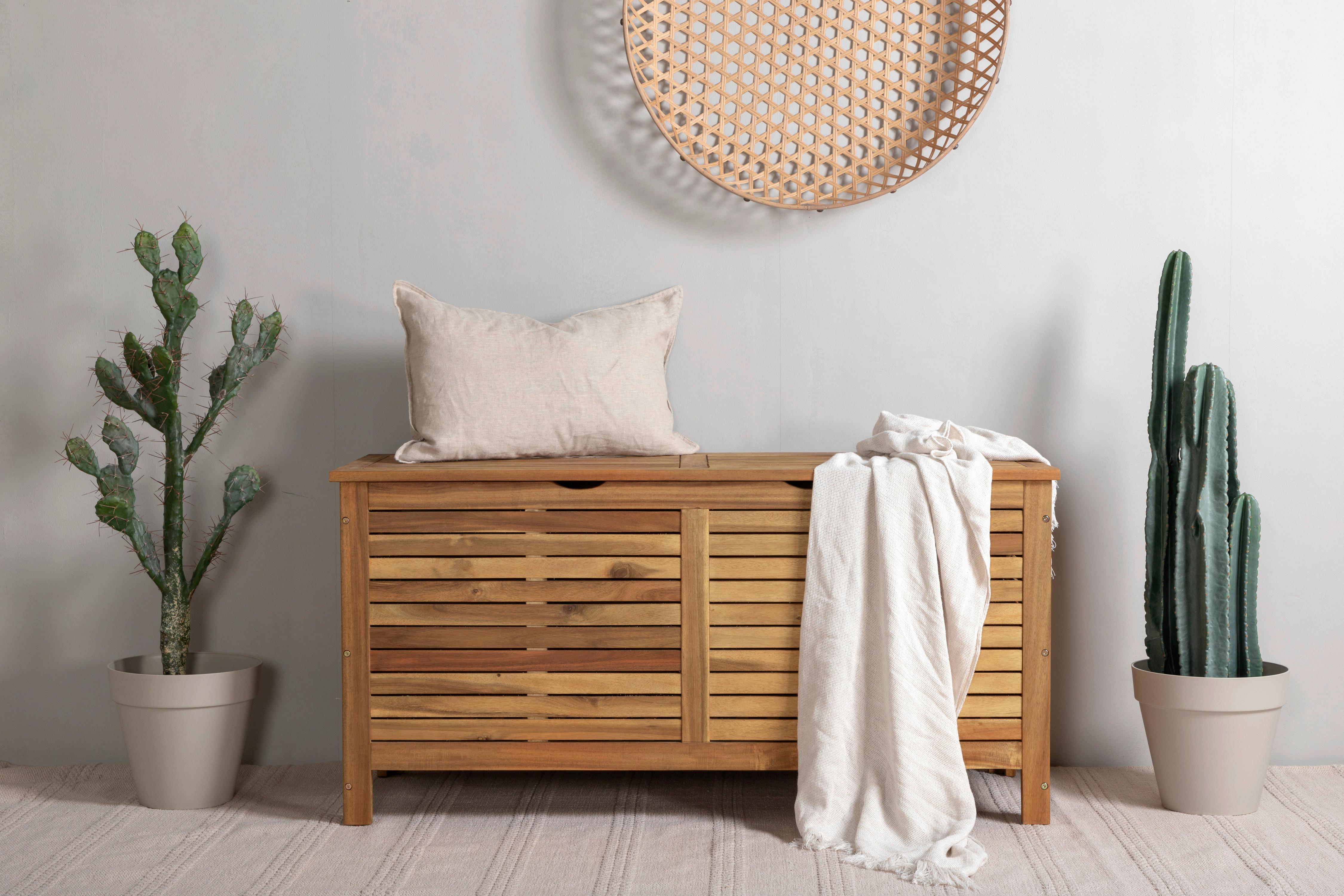 Kissenbox Marion - Akaziefarben, KONVENTIONELL, Holz (130/64.5/48cm) - Gardenson