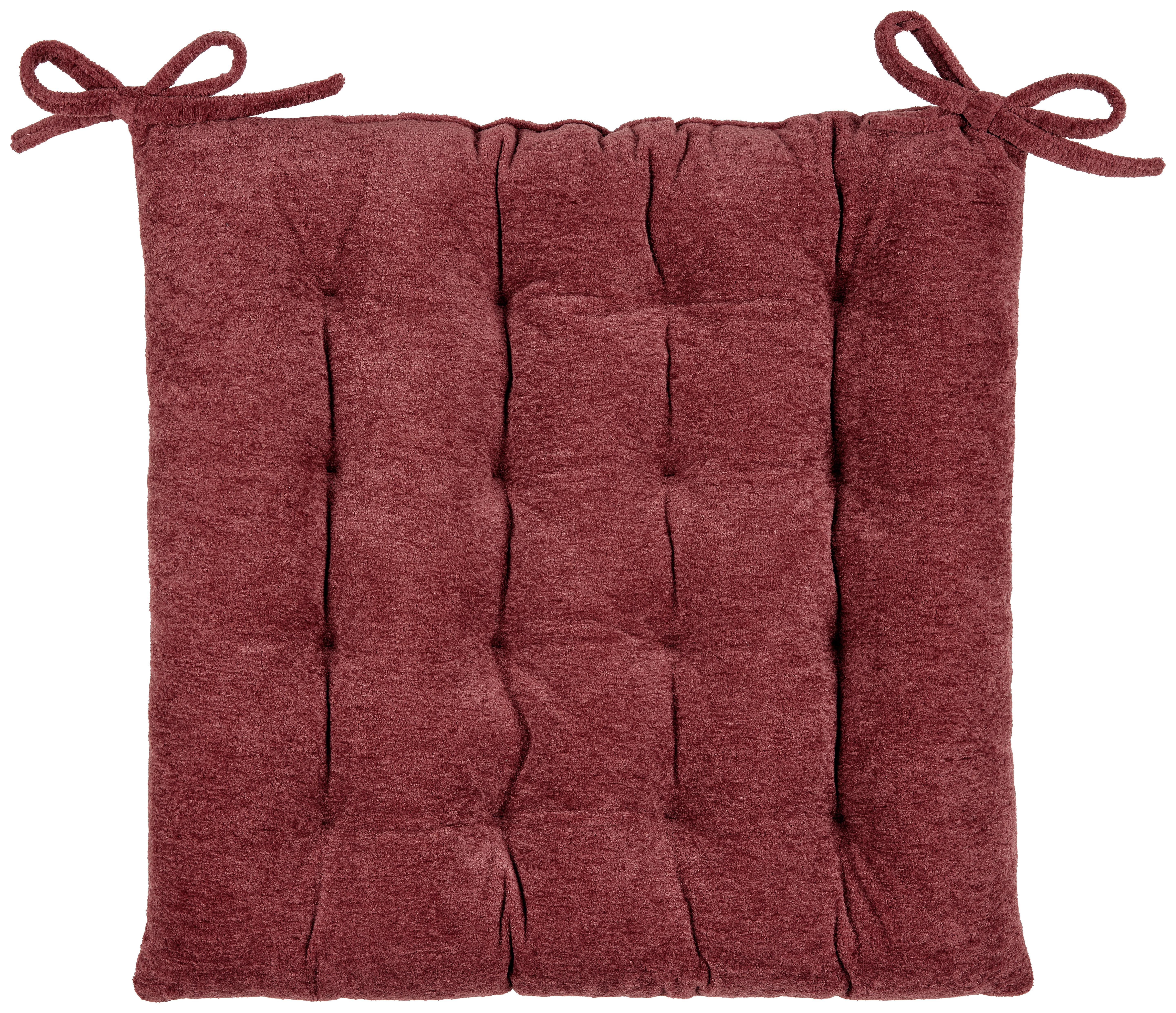 Sitzkissen Anika - Weinrot, ROMANTIK / LANDHAUS, Textil (40/40/4cm) - James Wood