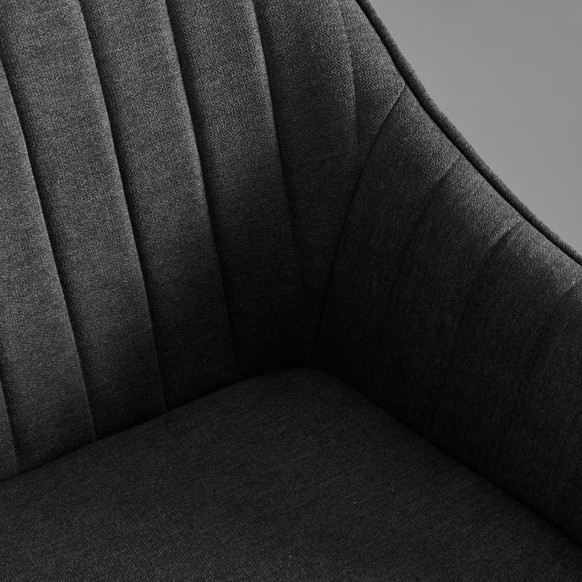 Barová stolička LONIE otočná - čierna/sivá, Modern, kov/drevo (55/106/56cm) - Bessagi Home