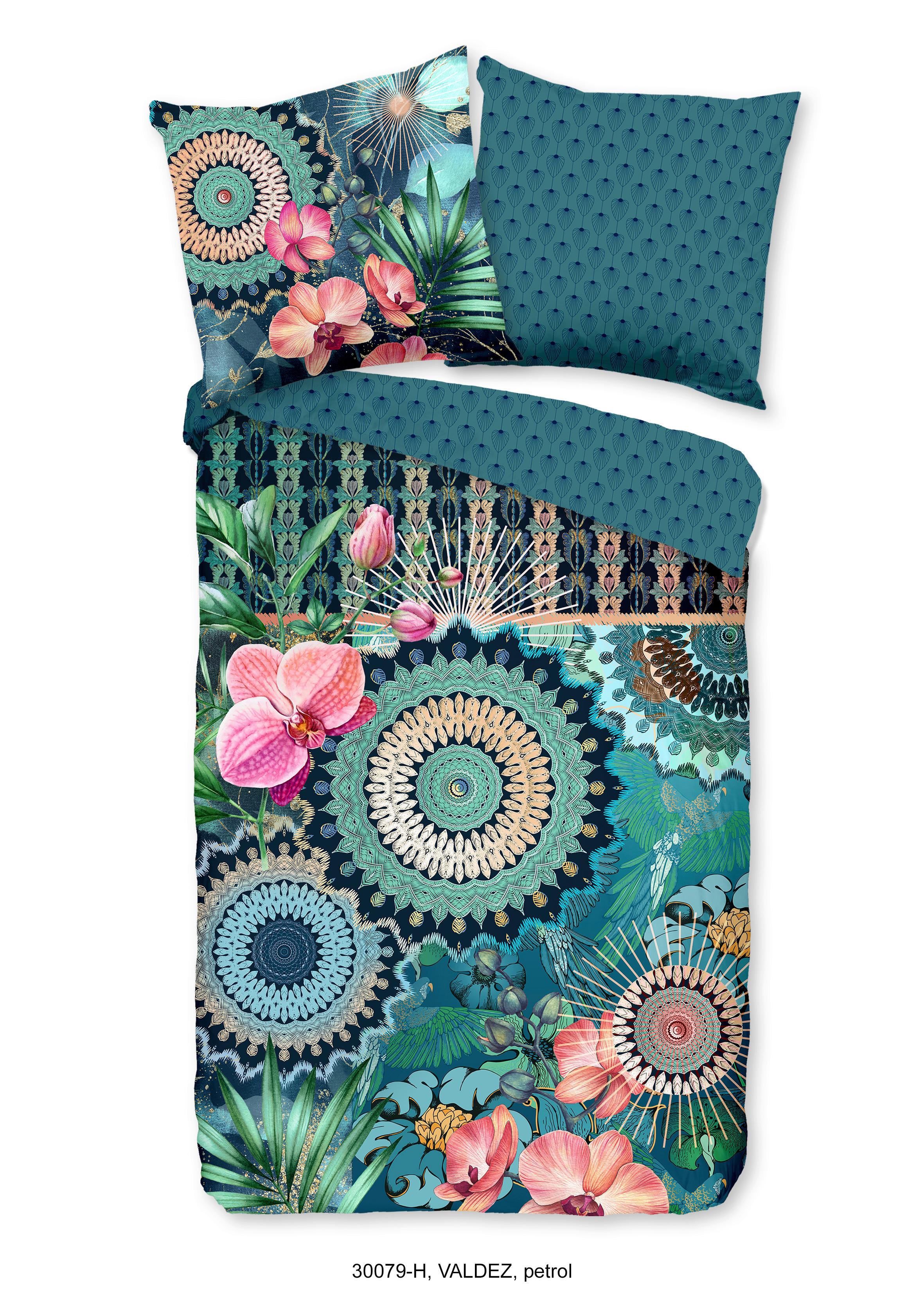 Wendebettwäsche Valdez Multicolor 155x220 Cm - Multicolor, Design, Textil (155/220cm)